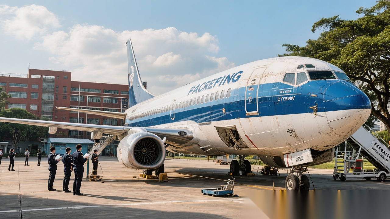 广州民航职业技术学院政府采购波音B737 Classic实训飞机